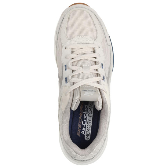 Skechers Leather Overlay Mesh Lace Up